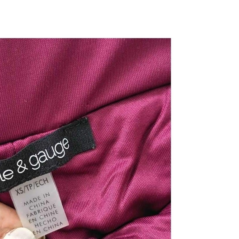 Cable & Gauge Burgundy Sequin Ombre Pants Womens S Party NWOT - Picture 6 of 11